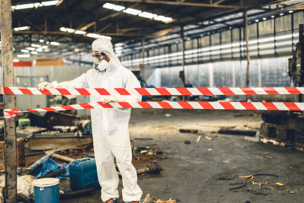 Professional Drug Lab Cleanup technician working in Gloucester, MA